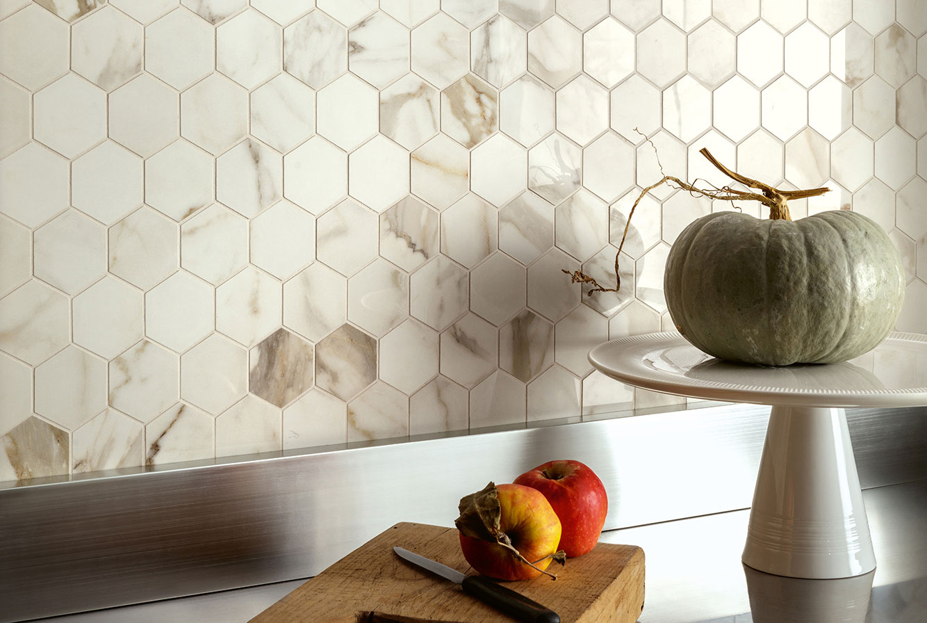 VALLELUNGA / LUCE MOSAIC ORO MIX ESAGONA T30